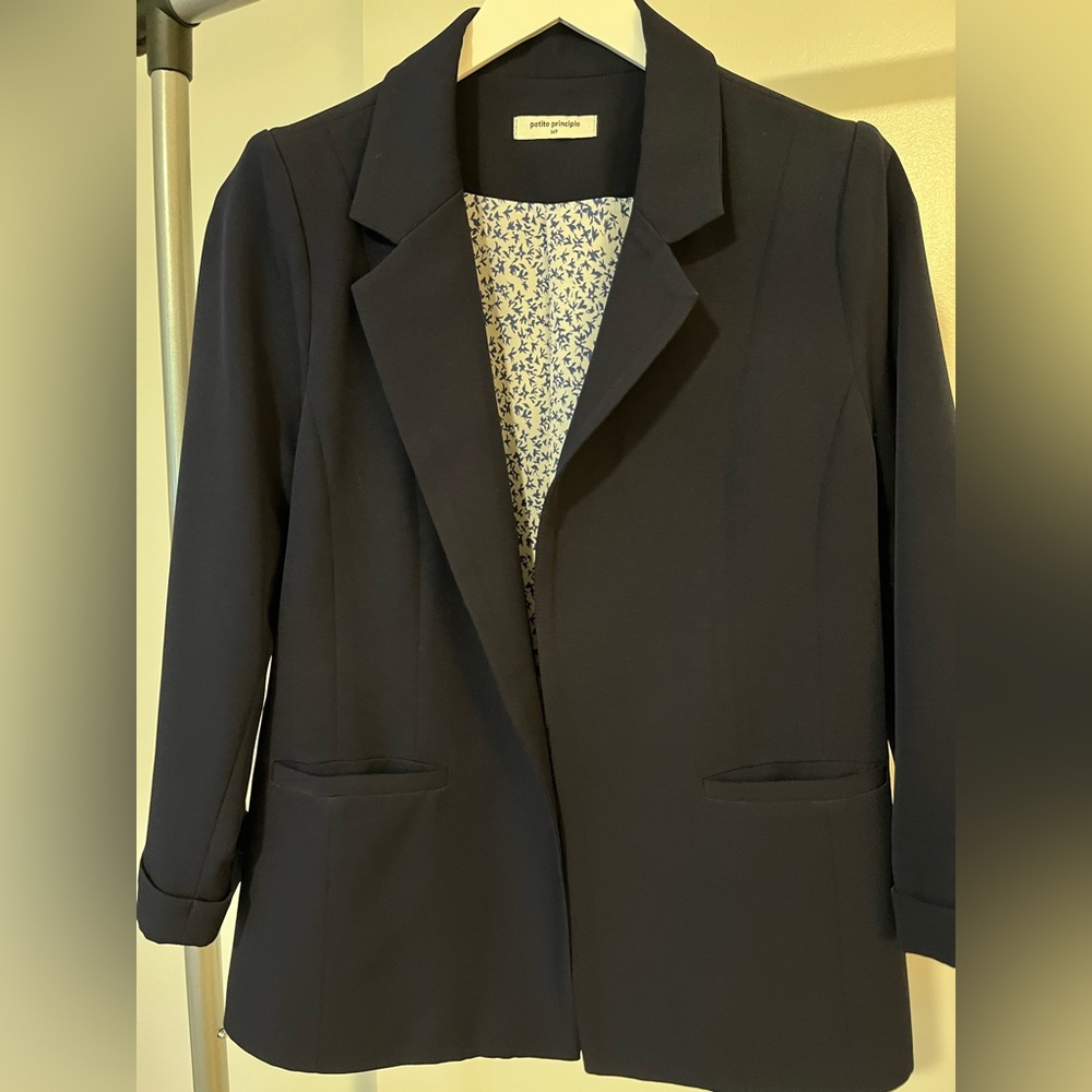 Petite Principle Mia Folded Sleeve Blazer
